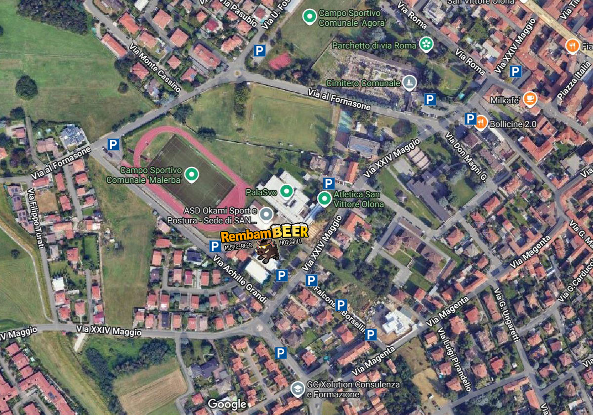 RembamBEER - Festa della Birra San Vittore Olona 2026 - Mappa Parcheggi
